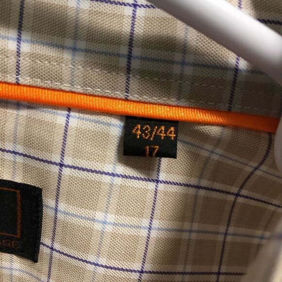 Serica Classic Size 17 34/35 Long Sleeve Tan NWT - Picture 3 of 6